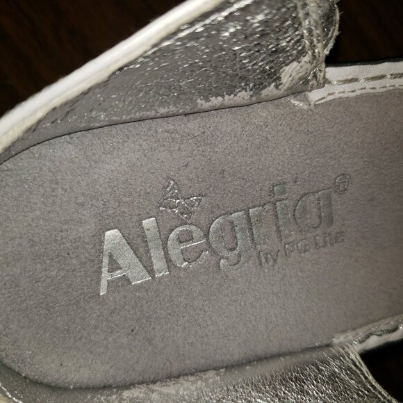 Alegria Lara Cathedral Slip-on wedge heel sandals with velcro straps Size 39 - Picture 7 of 16